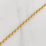 Tobillera Rolo 2.85g / 8 3/4 in / 3.73mm Oro Amarillo 18K