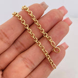 Tobillera Rolo 2.85g / 8 3/4 in / 3.73mm Oro Amarillo 18K
