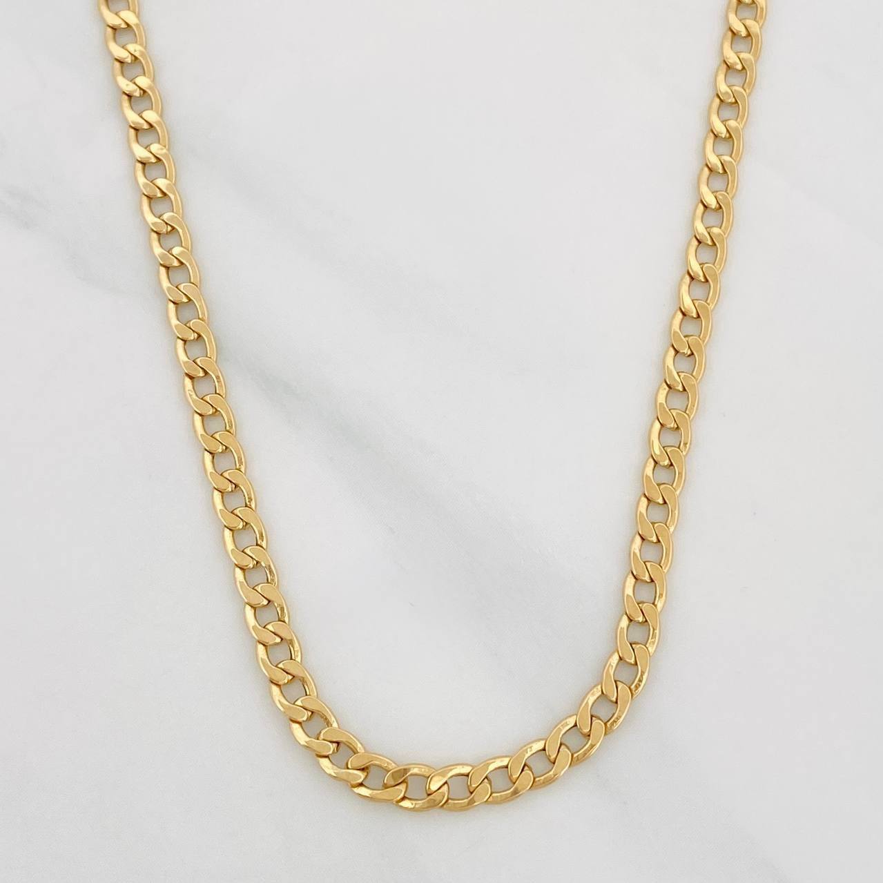 Cadena Cubana 4.65g / 24 in / 3.02mm Oro Amarillo 18K
