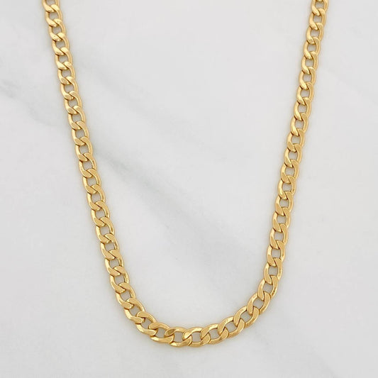 Cadena Cubana 4.65g / 24 in / 3.02mm Oro Amarillo 18K
