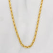 Cadena Escalera Plana 4.1g / 24 in / 2.38mm Dos Oros Amarillo Blanco 18K