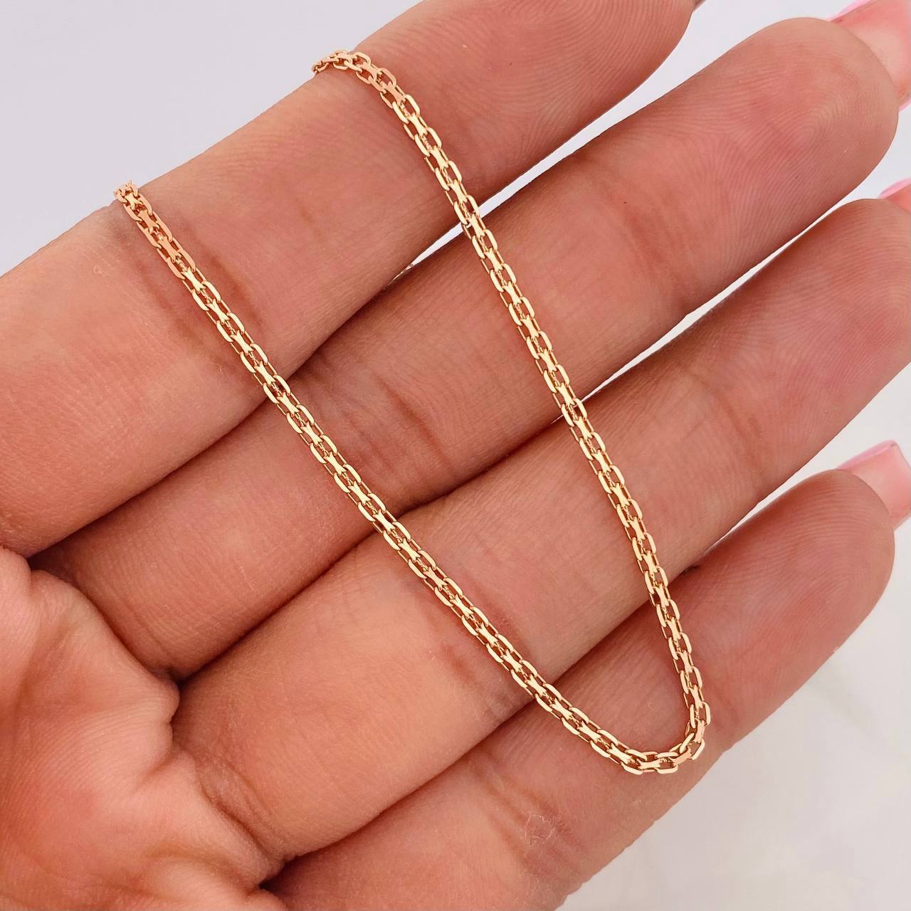 Cadena China 3.75g / 18 in / 1.71mm Oro Rosa 18K