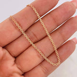 Cadena China 3.75g / 18 in / 1.71mm Oro Rosa 18K