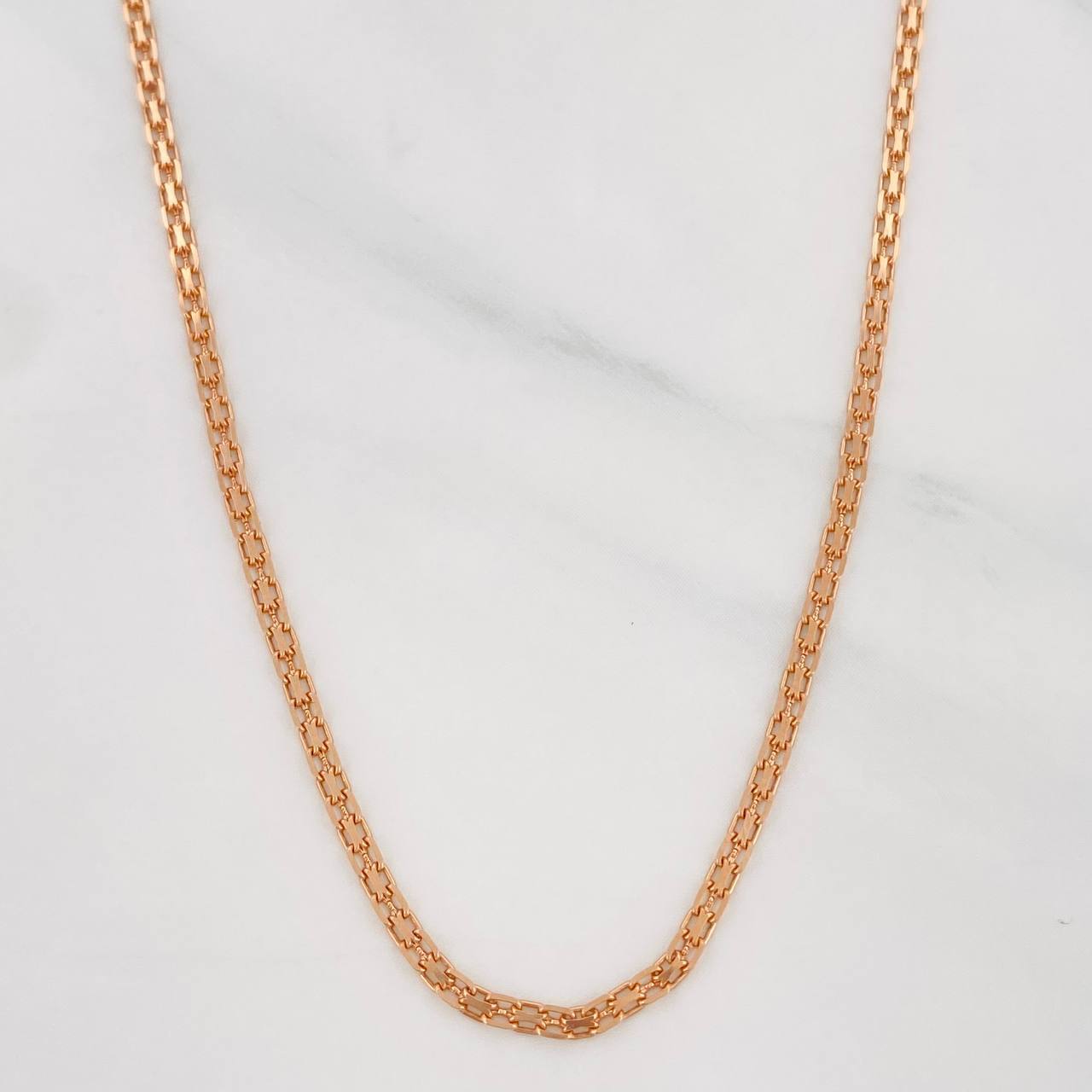 Cadena China 3.75g / 18 in / 1.71mm Oro Rosa 18K
