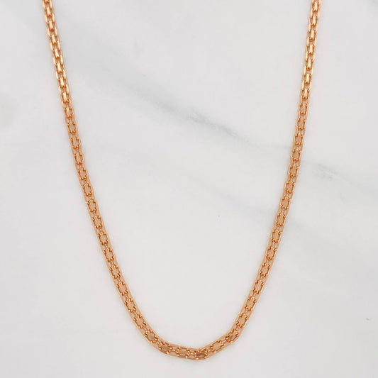 Cadena China 3.75g / 18 in / 1.71mm Oro Rosa 18K