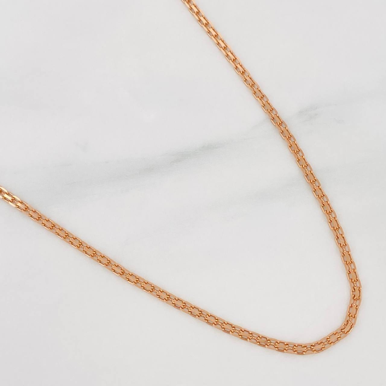 Cadena China 3.75g / 18 in / 1.71mm Oro Rosa 18K