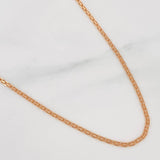 Cadena China 3.75g / 18 in / 1.71mm Oro Rosa 18K