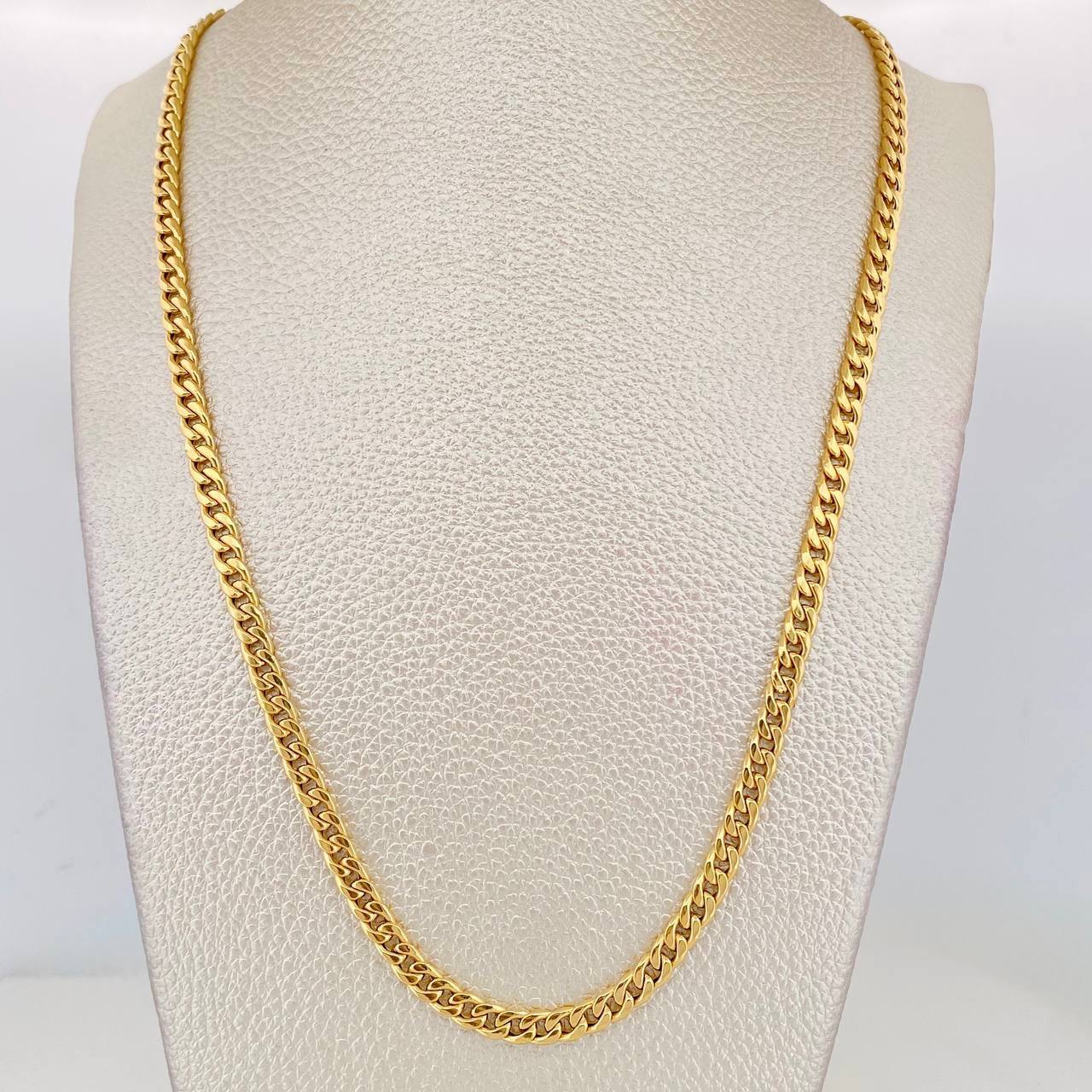 Cadena Cubana 4.45g / 20 in / 4.27mm Oro Amarillo 18K
