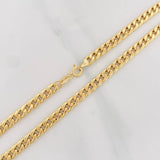 Cadena Cubana 5.65g / 28 in / 4.25mm Oro Amarillo 18K