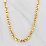 Cadena Cubana 5.1g / 24 in / 4.28mm Oro Amarillo 18K