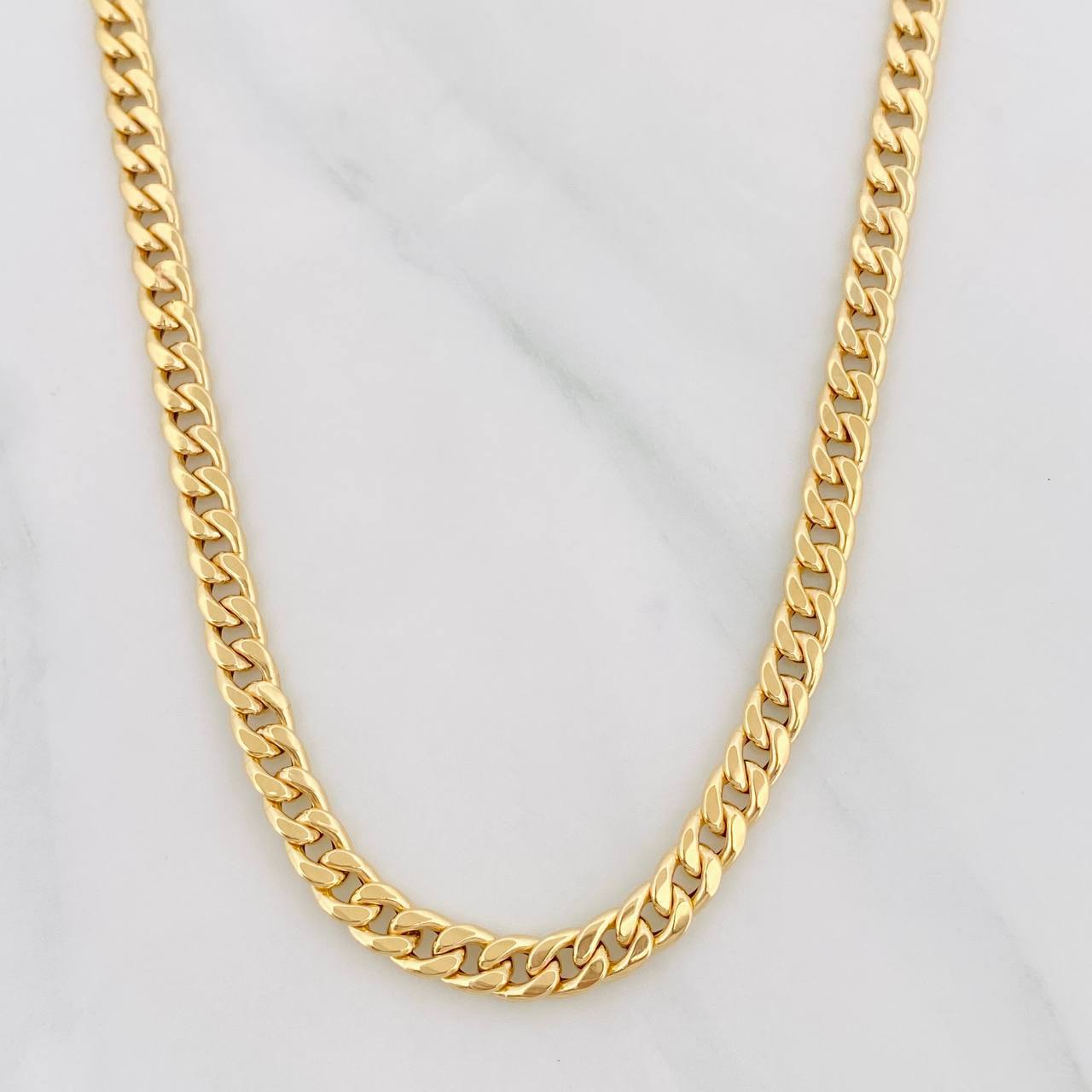 Cadena Cubana 4.45g / 20 in / 4.27mm Oro Amarillo 18K