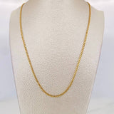 Cadena Cubana 2.15g / 18 in / 2.25mm Oro Amarillo 18K