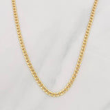 Cadena Cubana 2.15g / 18 in / 2.25mm Oro Amarillo 18K
