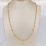 Cadena Denario Virgen Milagrosa 3.1g / 18 in / 0.88mm Oro Amarillo 18K
