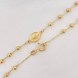 Cadena Denario Virgen Milagrosa 3.1g / 18 in / 0.88mm Oro Amarillo 18K