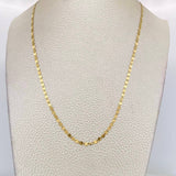 Cadena Escalera Plana 2.3g / 18 in / 2.34mm Oro Amarillo 18K