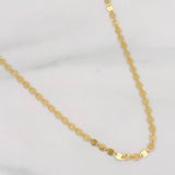 Cadena Escalera Plana 2.3g / 18 in / 2.34mm Oro Amarillo 18K
