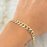Cuban Links Bracelet 11.3gr / 7.9in / 18K Gold +0$