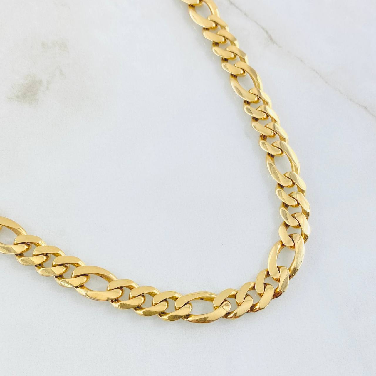 Figaro Chain 30gr / 21.7in / 18K Gold +0$