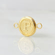 Charm Letter P 0.6gr / 0.7in / 18K Gold ©
