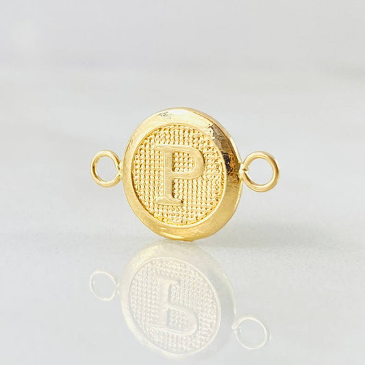 Charm Letter P 0.6gr / 0.7in / 18K Gold ©