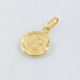 Pendant Circle Letter B 0.4 g / 3/4 in Yellow Gold 18K