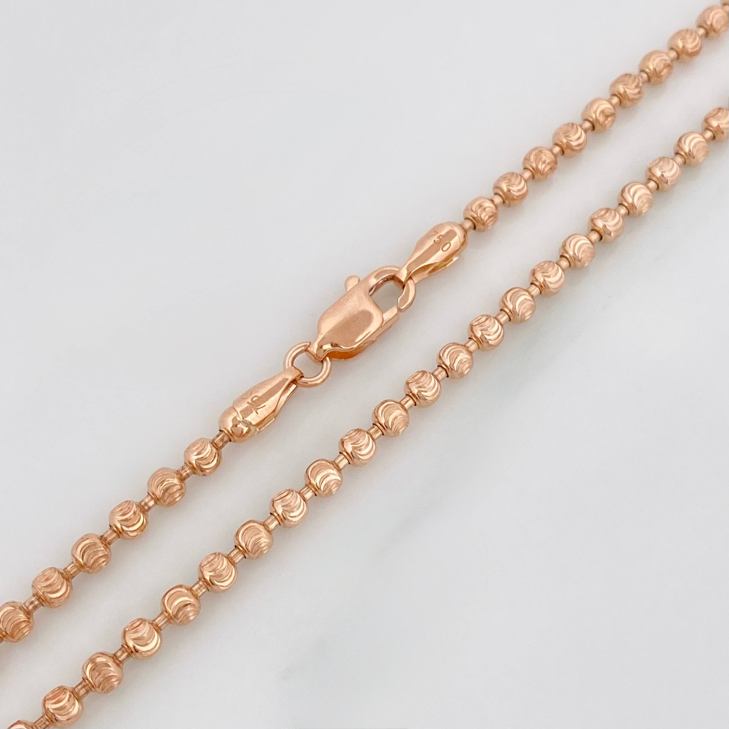 Cadena Militar Media Luna 20.9 g / 26 in / 3 mm Oro Rosa 18K