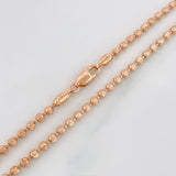 Cadena Militar Media Luna 20.9 g / 26 in / 3 mm Oro Rosa 18K