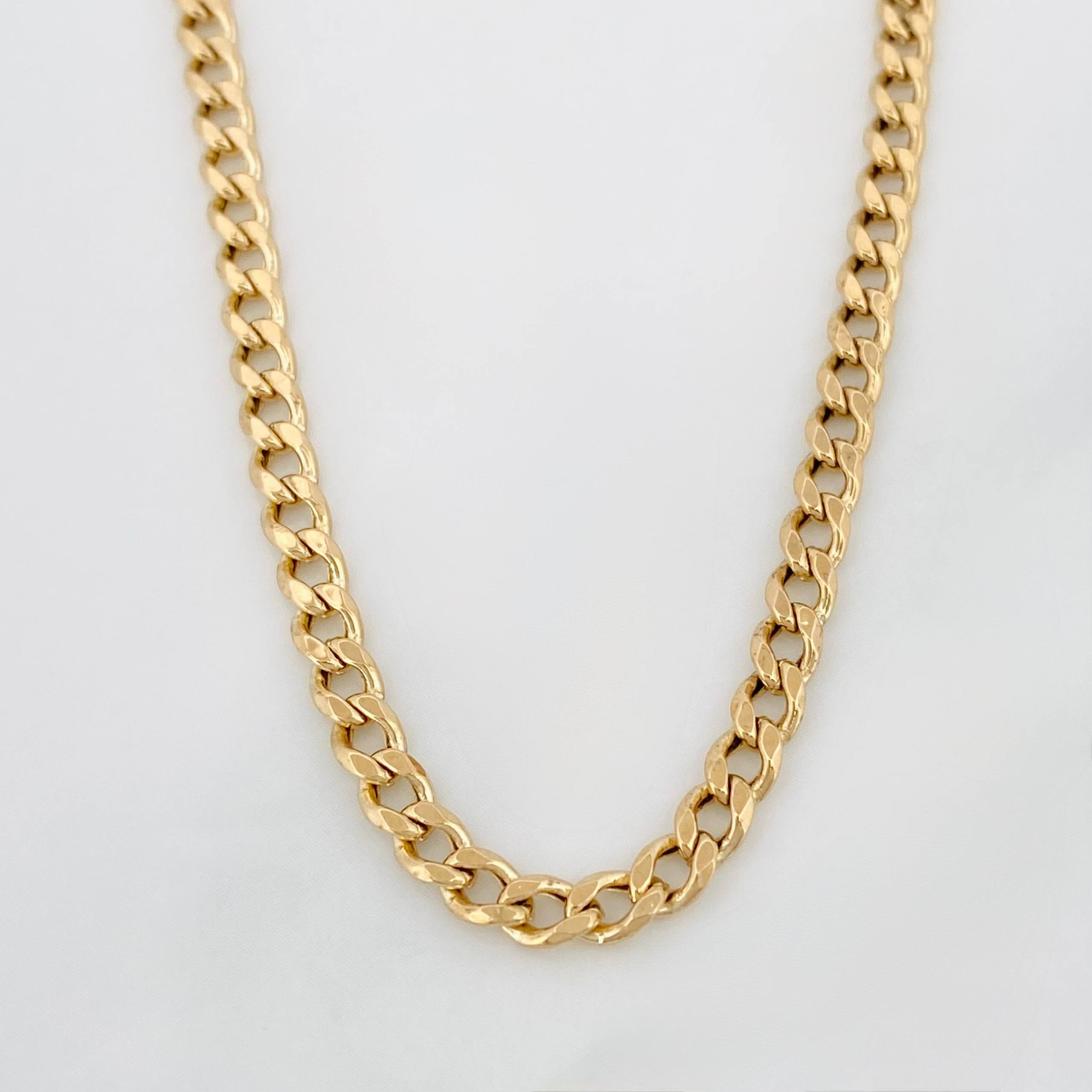 Cadena Cubana 8.6 g / 20 1/2 in / 3.5 mm Oro Amarillo 18K
