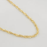 Cadena Singapur 4.65 g / 19 3/4 in / 1.95 mm Oro Amarillo 18K