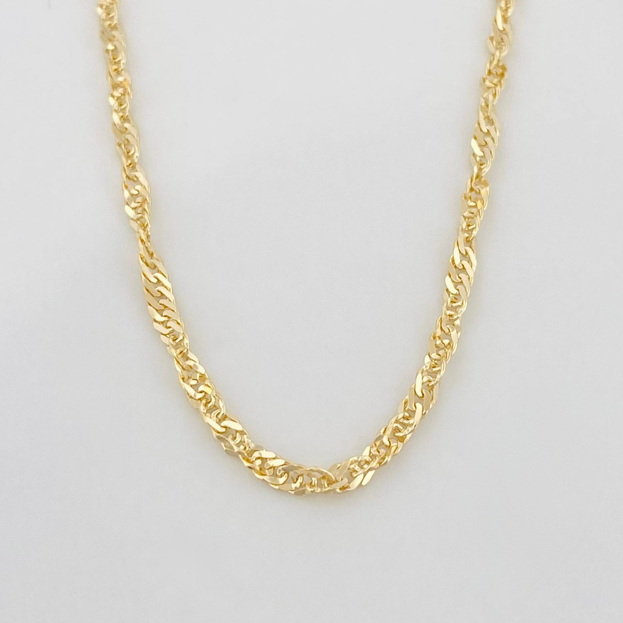 Cadena Singapur 4.65 g / 19 3/4 in / 1.95 mm Oro Amarillo 18K