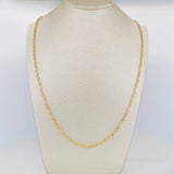 Cadena Singapur 4.65 g / 19 3/4 in / 1.95 mm Oro Amarillo 18K