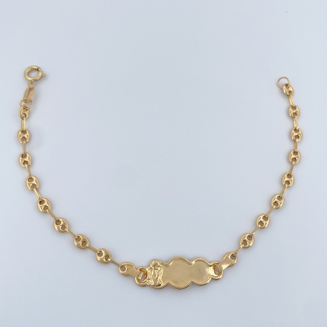 Pulso Bebé GC Placa Nube 1.85gr / 6 in / 3.36mm Oro Amarillo 18K %