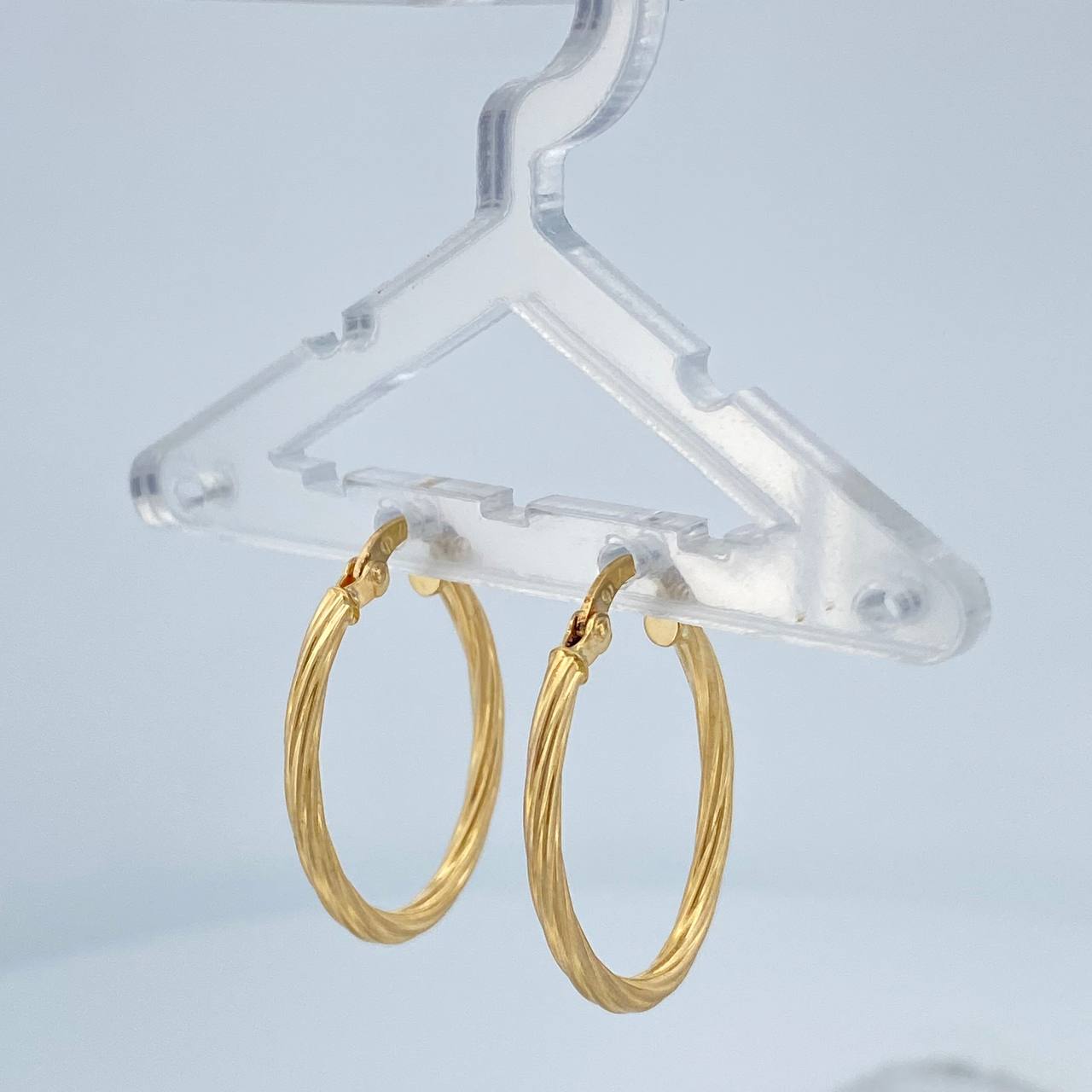 Candongas Arielle 1.4gr / 1 in / Oro Amarillo 18K %