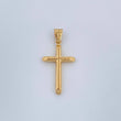 Dije Cruz 0.85gr / 1 1/2 in / Oro Amarillo 18K %