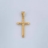 Dije Cruz 0.85gr / 1 1/2 in / Oro Amarillo 18K %