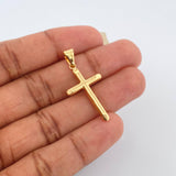 Dije Cruz 0.85gr / 1 1/2 in / Oro Amarillo 18K %