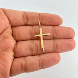 Dije Cruz 0.75gr / 1 1/2 in / Oro Amarillo 18K %