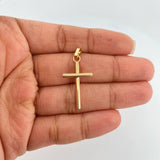 Dije Cruz 0.85gr / 1 1/4 in / Oro Amarillo 18K %