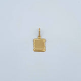 Dije Placa Pergamino 0.8gr / 1 in / Oro Amarillo 18K %