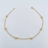 Tobillera Espiga 1.9gr / 9 3/4 in / 4mm Oro Amarillo 18K %