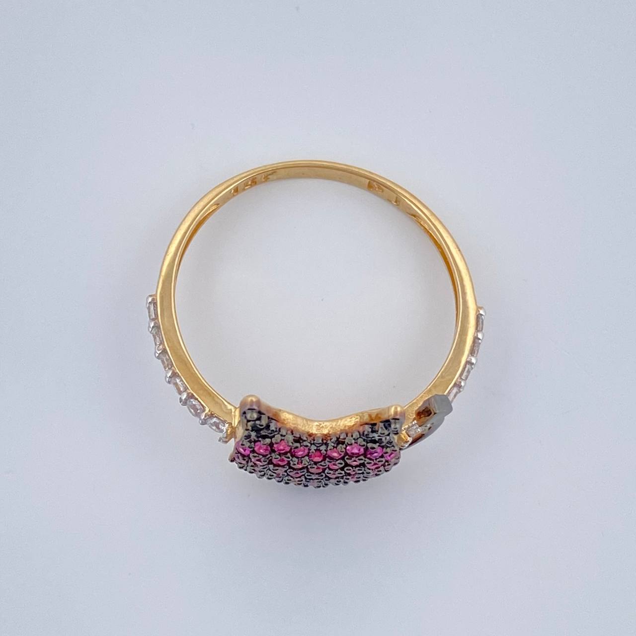 Anillo Corazon Devil 2.6gr / T7 3/4/ Tres Oros 18K %