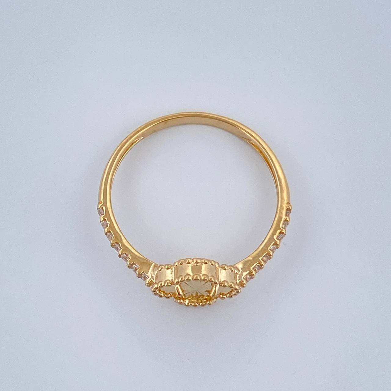 Anillo Trebol 2.15gr / T8 / Oro Amarillo 18K %