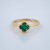 Anillo Trebol 2.15gr / T7 1/2 / Oro Amarillo 18K %