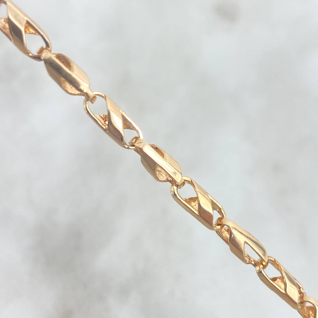 Bracelet Spiral Bipod 7.85gr / 20.5cm / 3.8mm Two Yellow White Gold ©