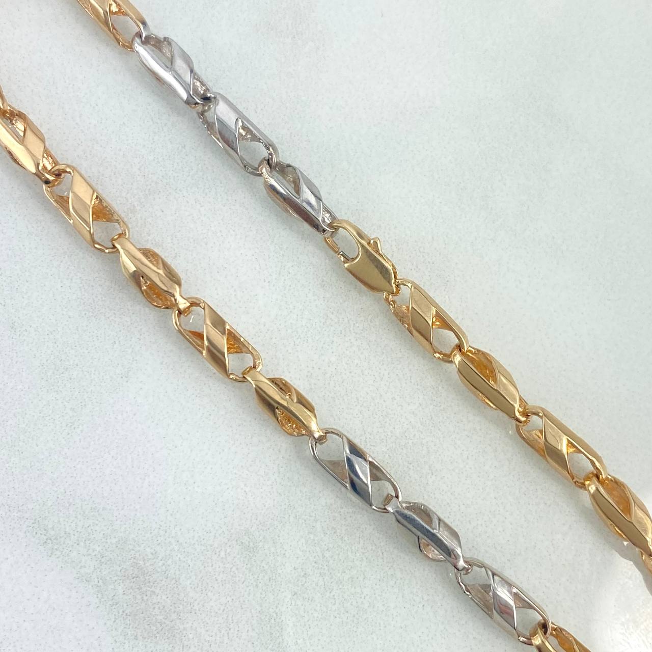 Bracelet Spiral Bipod 7.85gr / 20.5cm / 3.8mm Two Yellow White Gold ©