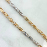 Bracelet Spiral Bipod 7.85gr / 20.5cm / 3.8mm Two Yellow White Gold ©