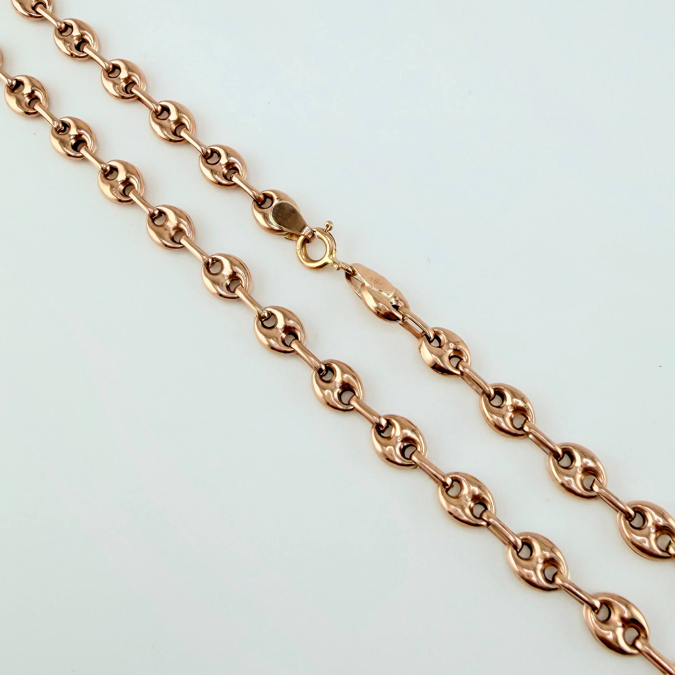 Cadena GC 8.3gr / 5.1mm Oro Rosa 18K