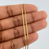 Bismark Chain 3.2gr / 23 1/2 in / 1.3mm Yellow Gold +1 18K $