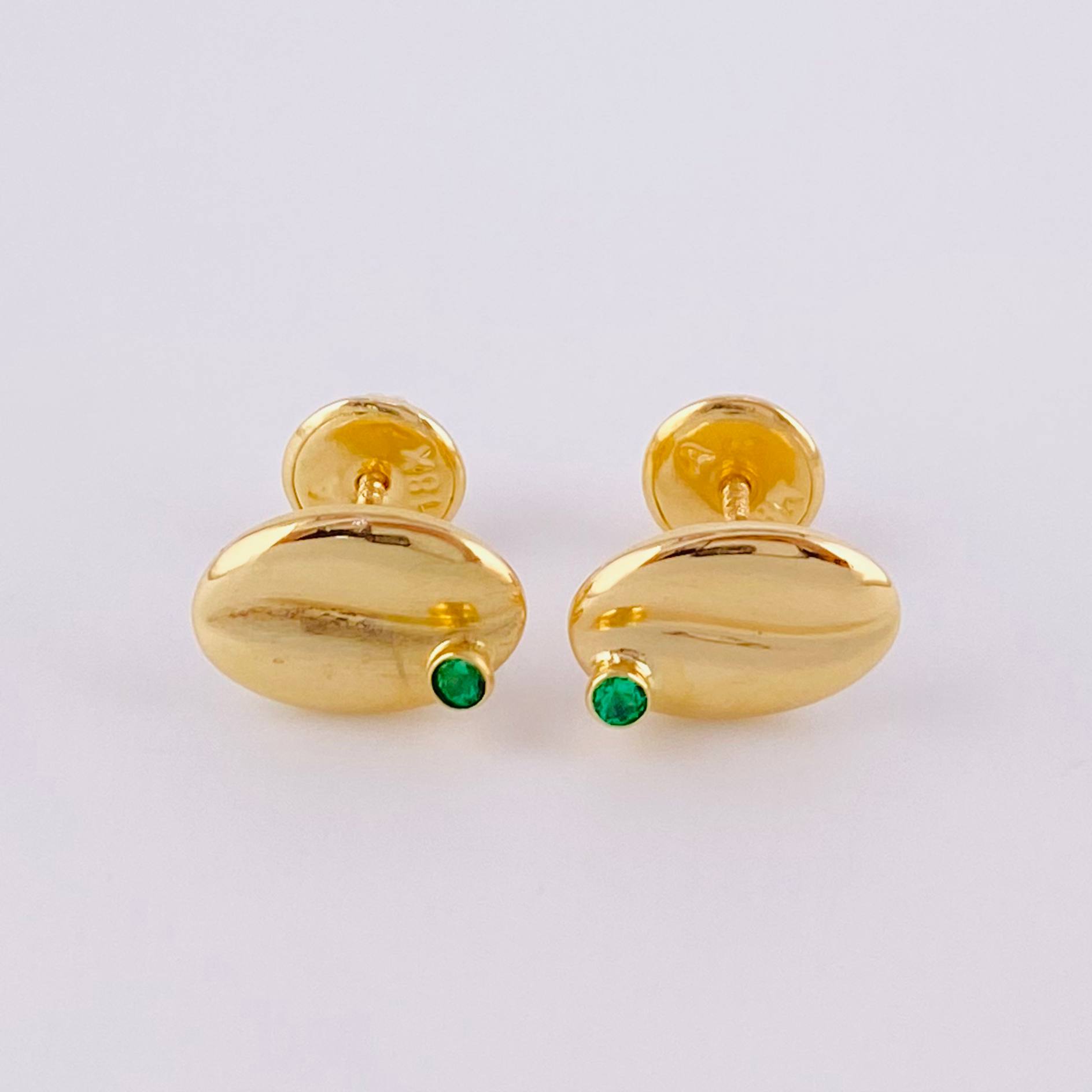 Topos Grano de Café 0.8g / in / 6.7mm Oro Amarillo 18K